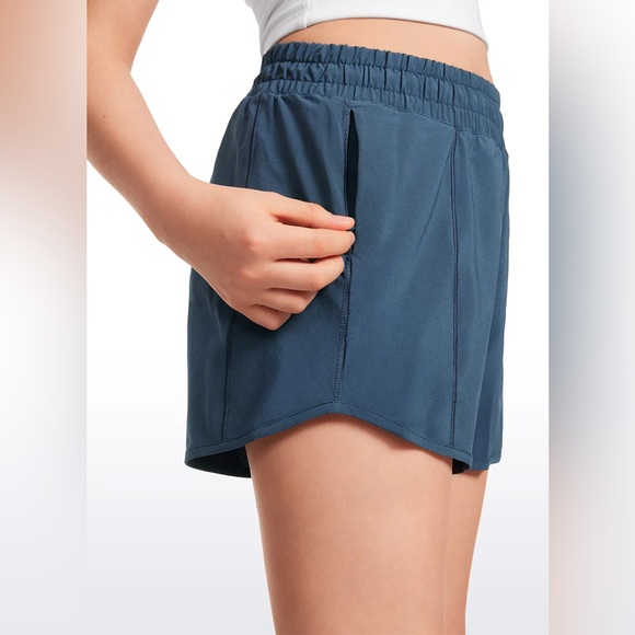 Feathery-Fit Soft Girls Mesh Liner Shorts with Zip Pockets - Picture 3 of 5